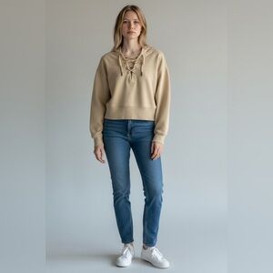 Forever 21 Women’s Cream Hoodie